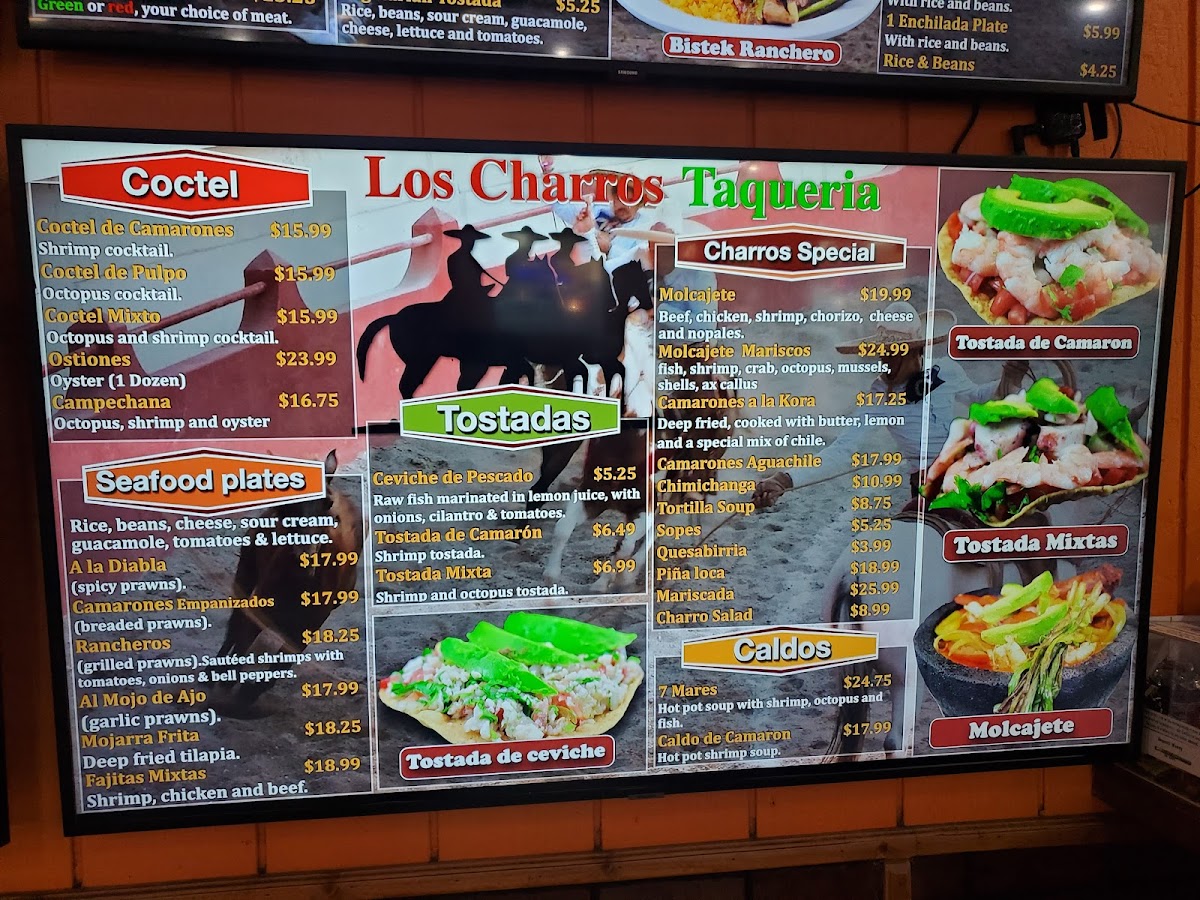 Los Charros Taqueria Menu - Image 2