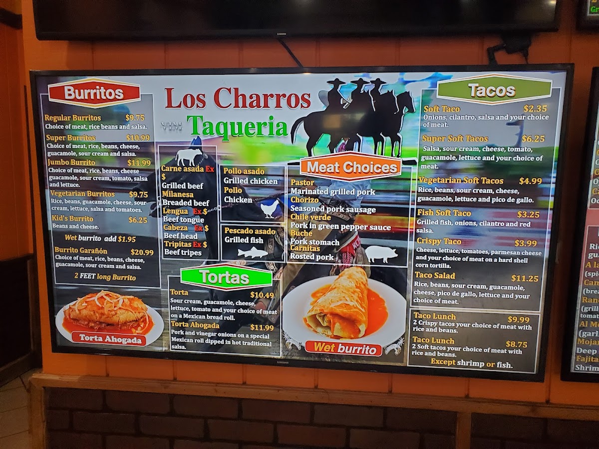 Los Charros Taqueria Menu - Image 3